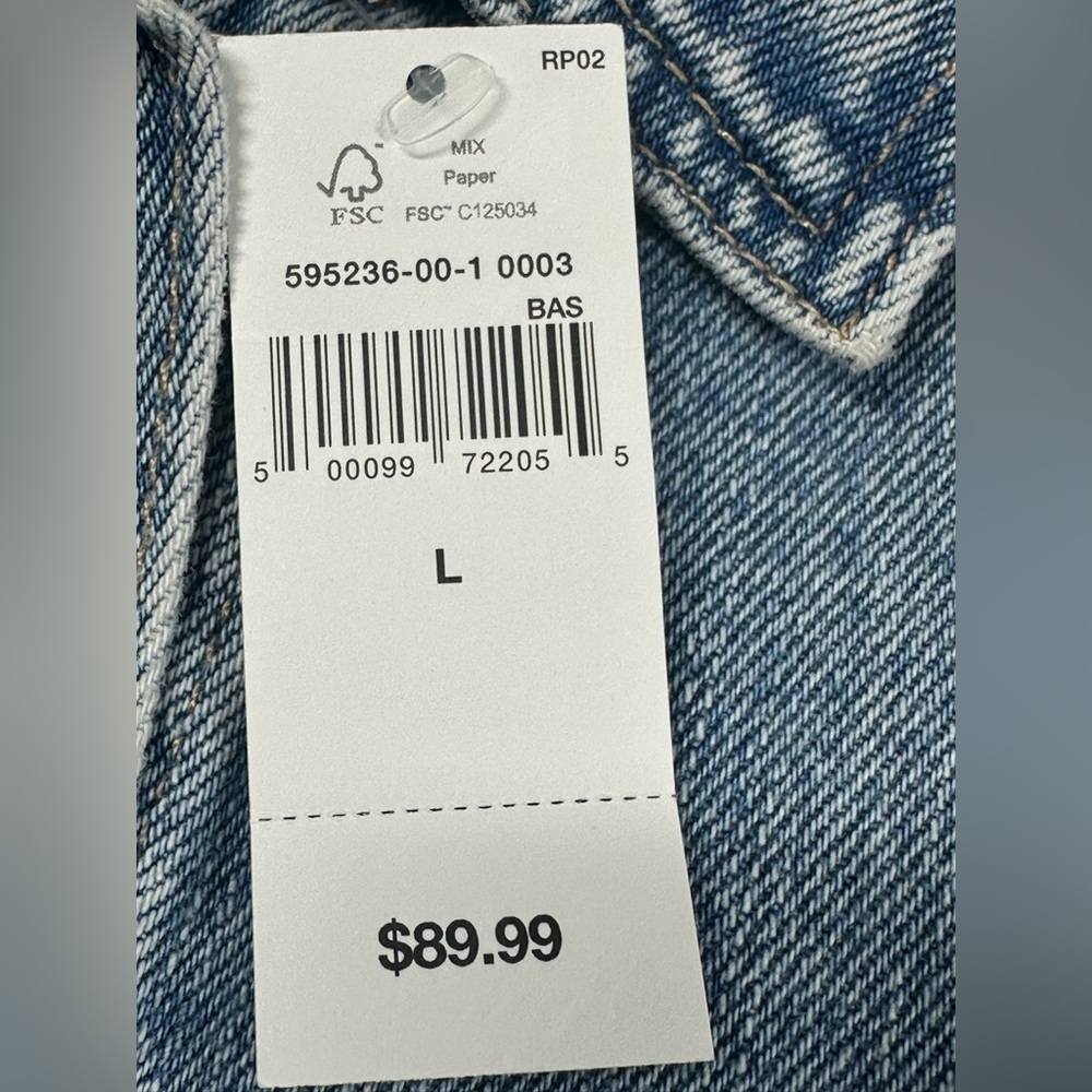 GAP Puff Sleeve Icon Denim Jean Jacket Indigo Blue - Picture 8 of 15